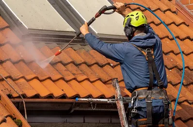 Démoussage et hydrofuge de toiture à Sauto